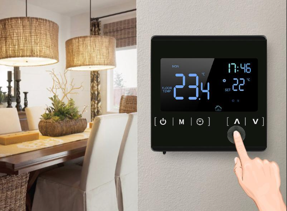 Thermostats of capacitive touchscreen